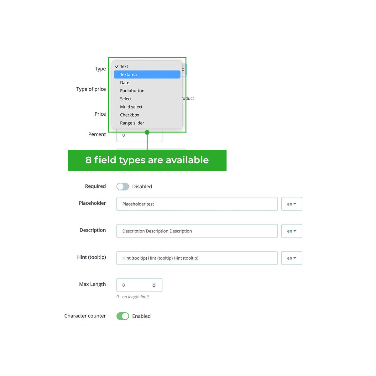 Additional Product Attributes / Custom Product Fields