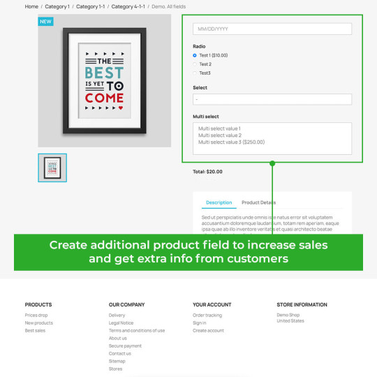 Additional Product Attributes / Custom Product Fields