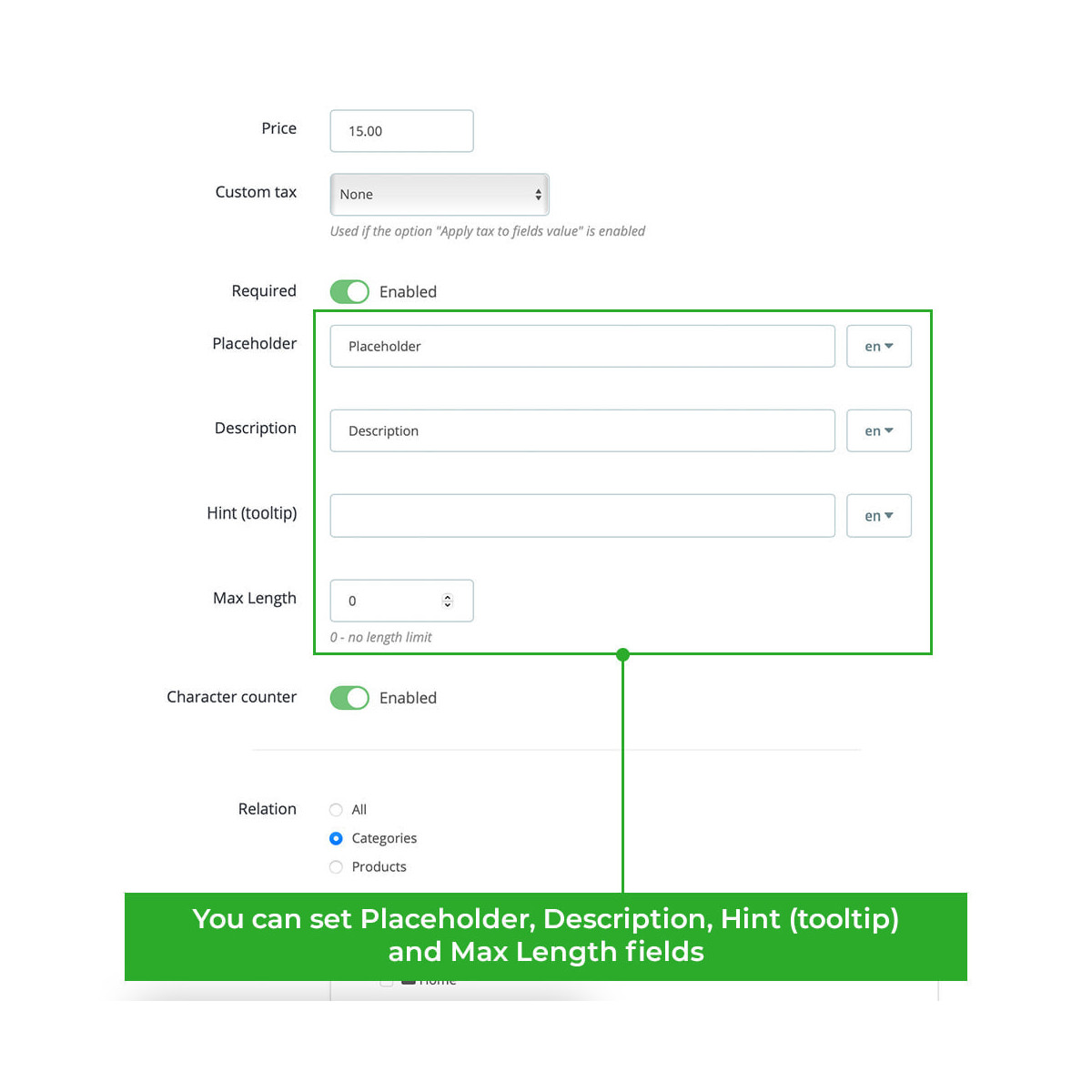 Additional Product Attributes / Custom Product Fields