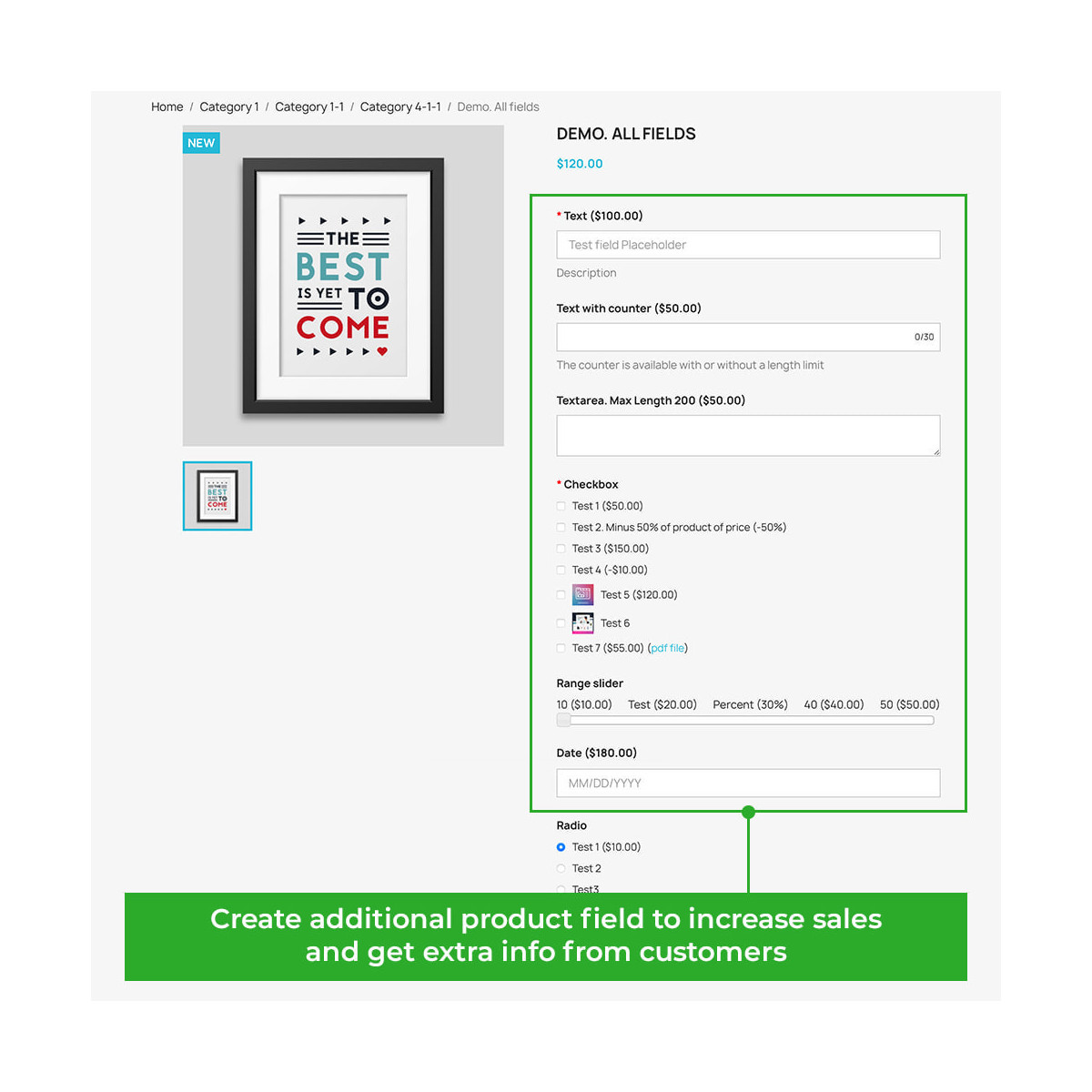 Additional Product Attributes / Custom Product Fields