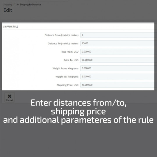 Shipping Costs Based on Distance