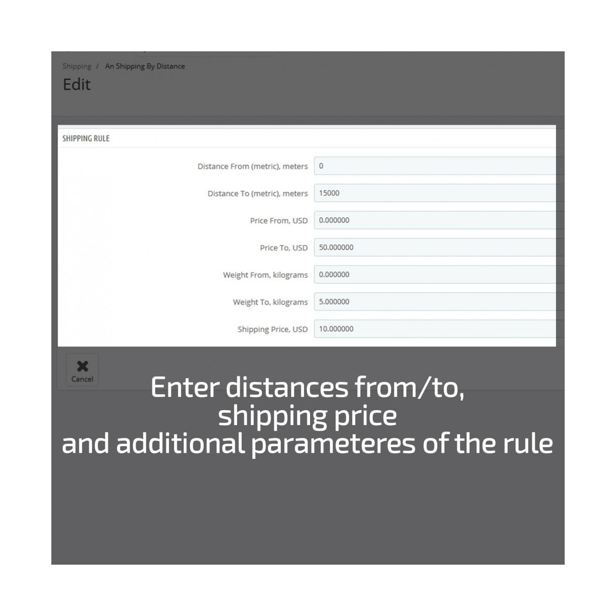 Shipping Costs Based on Distance