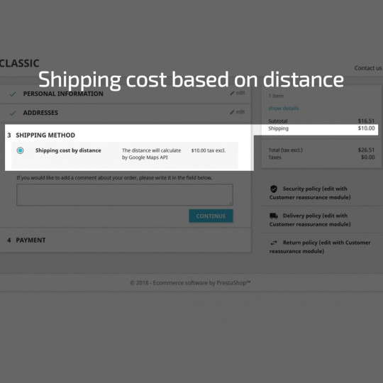 Shipping Costs Based on Distance