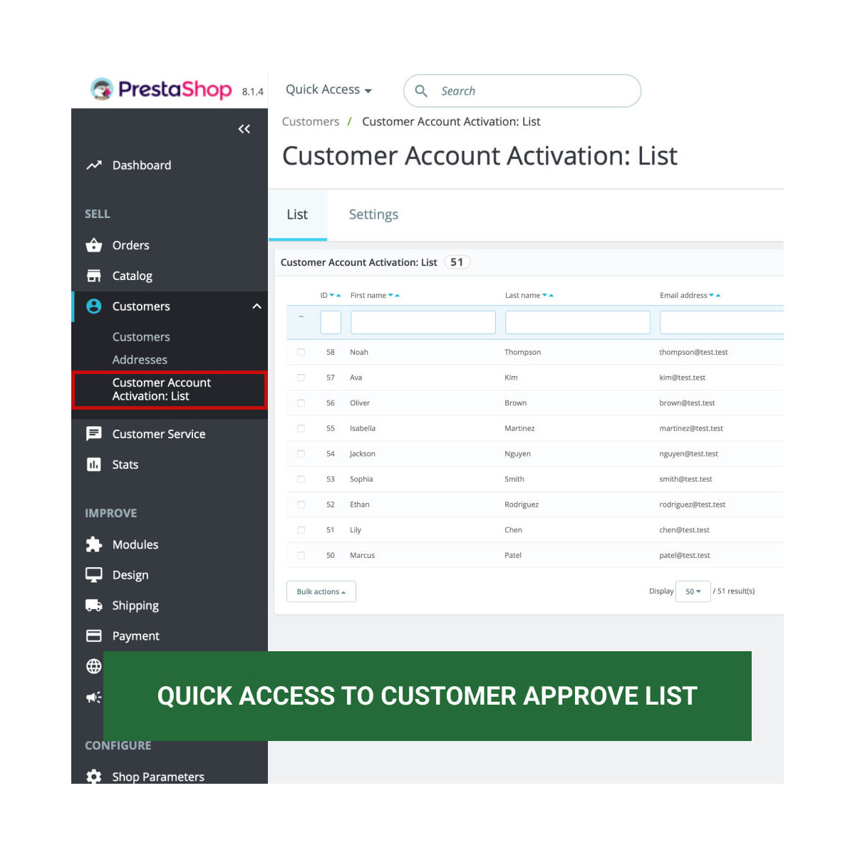 Customer Account Activation / New account moderation