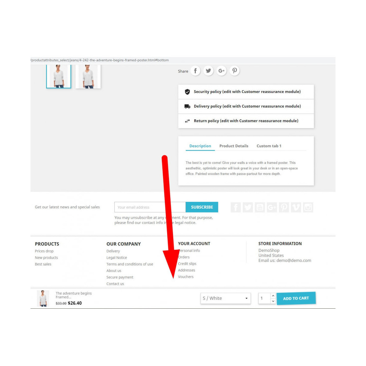 Sticky add to cart bar & Attribute combinations