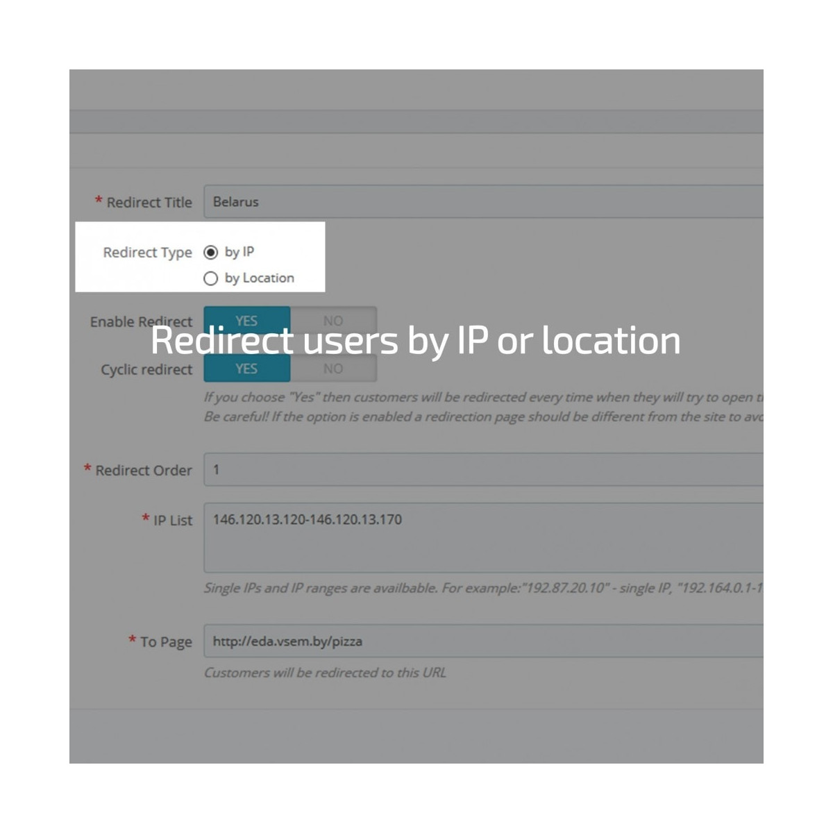 GeoIP Redirect