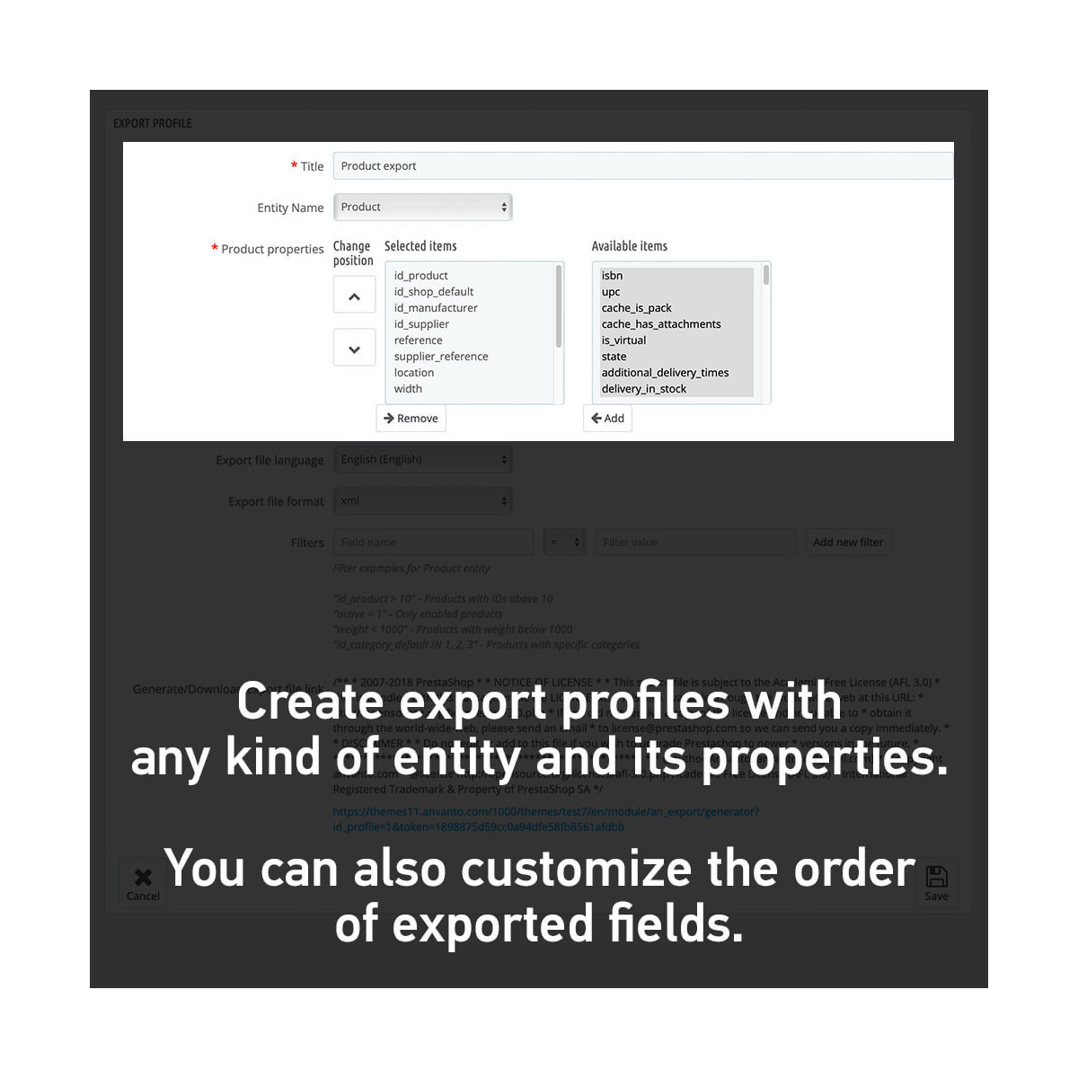 Advanced Export All in One