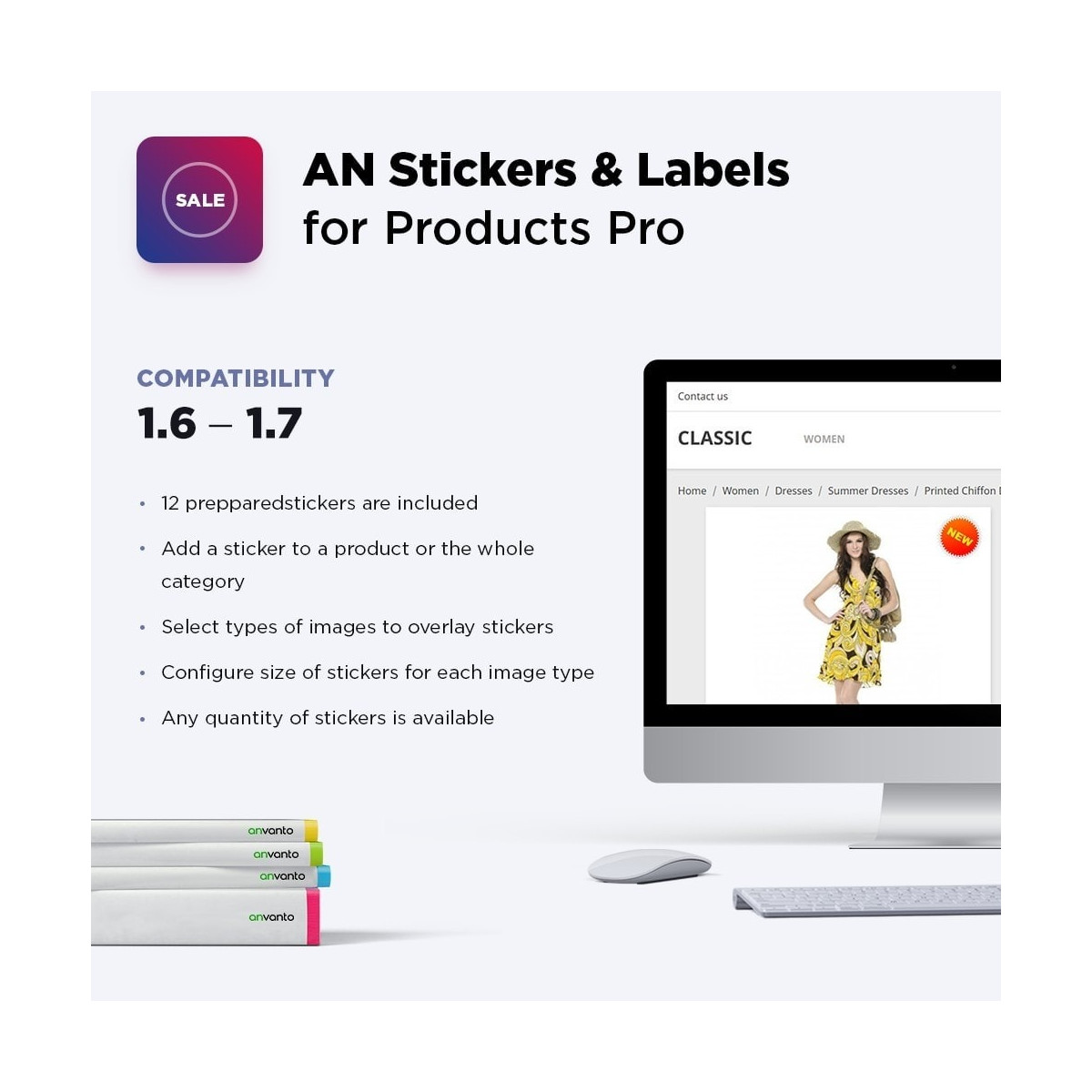 AN Stickers & Labels for Products Pro